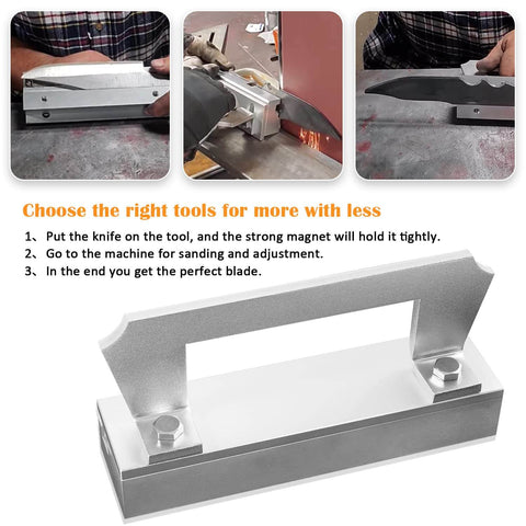 Bevel Jig For Knife Making With Strong Magnets, Ideal For Crafting Knives And Any Shape, from circles and squares to irregular contours.