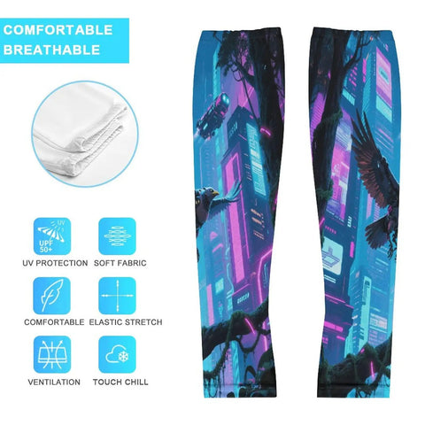 Chill Out Ice Silk Arm Sleeves Delivering Butter Smooth Compression And Ultimate Sun Shield Protection Stretchy Sleeve Guards for outdoor activities.