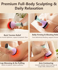 4 In 1 Lymphatic Drainage Massager With Heat Red Light Vibration And Microcurrent For Cellulite Reduction shown in use