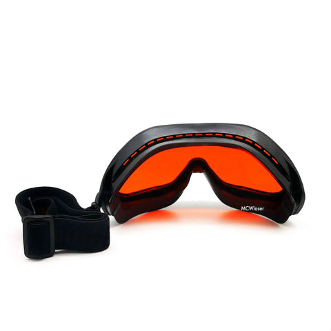 OD5 Plus Laser Safety Glasses for 190 to 540 Nm Absorption Type Protective Goggles With 50 Percent Visible Transmittance, front view