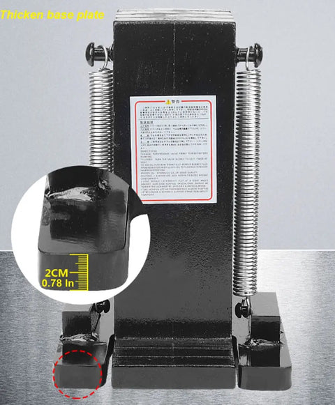 Beefy Toe Jack Lift Hydraulic Tool With Heat Treated Steel Base, 5 Ton Peak Capacity And 2.5 Ton Toe Capacity, 11000 Lbs Top Lift And 5500 Lbs Toe Lift, Spreading Rigging Machine For Oil Field Maintenance And Heavy Lifting front view