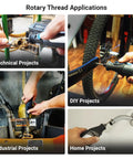 All-In-One Thread Repair Files Kit For Inch And Metric Threads in various project applications