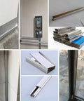 Hide Cords Like A Pro With Stainless Steel Cable Hider Box for Wall and Floor Mount, decorative corner strips, 15 pack