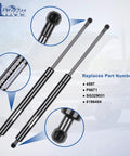 Heavy Duty Rear Hatch Shock Struts For Scion Tc 2005 To 2010 trunk liftgate, black gas springs with part numbers 4597 and P8671.