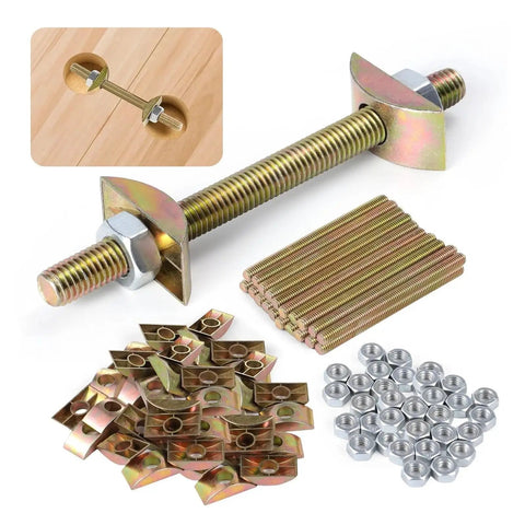 10 Pack M8x100mm Countertop Connector Bolts Drawbolt Fasteners For Countertops And Furniture Built To Last Durable Steel Build