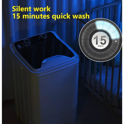 Supercompact Portable Washer And Dryer Combo That Really Gonna Fit Right In Apartments Dorms Condos And Rv Lifestyle Lightweight showing quick wash timer in a compact design.
