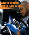 Man using 2026 Upgraded Scratch Remover For Vehicles With Wipe And Sponge Car Scratch Repair Kit For Deep Scratches Easy To Use.