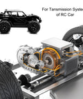 Beefed-Up 16-Tooth Pinion Gear With 10mm Bore 304 Stainless Steel Hardened installed in an RC car transmission system