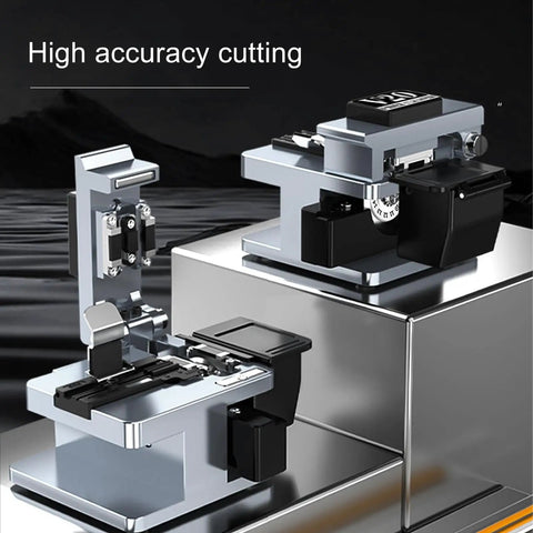 Heavy Duty 3 In 1 Optical Fiber Cleaver With Tungsten Steel Blade, showcasing high accuracy cutting tools for precision.