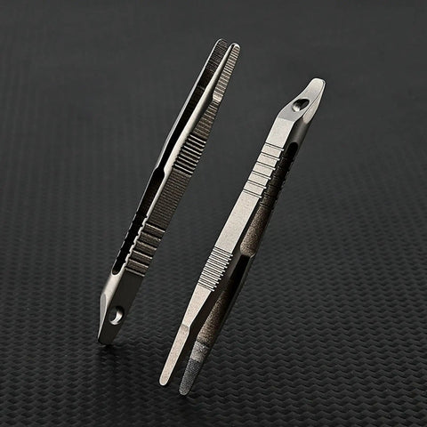 Alloy Pocket Tweezers For Camping And Hiking Gear, Compact Portable Tool For Outdoor Travel, Tiny But Mighty Tweezers With Rust Resistant Build