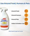 All Natural D Limonene Go To Pest Control Spray With Orange Peel Oil 32oz bottle for pet-friendly indoor and outdoor use