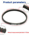 Dimensions of Beefed Up Go Kart CVT Belt Replacement 203589 5959 Fits Coleman KT196 CK196 Manco Comet Murray 196cc 212cc