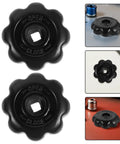 Premium Replacement Hand Wheel Valve For 10 Pack Of Black Aluminum Cylinder Regulators With Easy Grip Control Handle For Quick Service And Effortless Maintenance On Industrial Tanks, black aluminum hand wheel