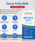 Two Part Epoxy Putty Stick For Quick Repairs On Pools Heaters Metal Plastic Ceramic Water Resistant Black 120g All Purpose Underwater Patch Kit box with features