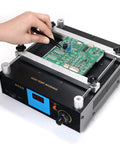 Pro Grade Digital Preheat Soldering Station With Hot Plate And High Power Preheating Hot Air Gun For PCB Desoldering, 853A Preheater
