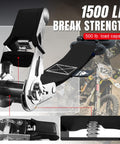 Heavy Duty Ratchet Tie Down Straps Set 1500 Lb Break Strength with metal ratchet, nylon strap, 1 inch by 15 foot, black.
