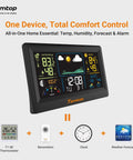 All In One Weather Station With Indoor Outdoor Temp And Humidity, Barometric Pressure, 12 Hour Forecast, Moon Phases