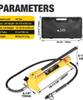Beefy 10 Ton Porta Power Kit Hydraulic Ram Jack Pusher Puller For Auto Body Frame Repair With Blow Mold Carrying Case
