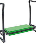 2-In-1 Garden Kneeler Seat With Tool Bags, Portable Stool And Kneeling Bench Flip Over Design For Weeding And Pruning, Soft EVA Foam Pad For Comfort