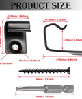 Starter Deck Clips 50 Pack Universal Hidden Fasteners For Composite Decking, shown with size dimensions