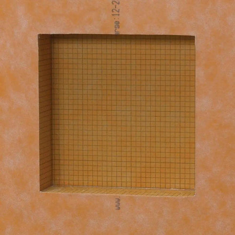 Kerdi Board Prefabricated Shower Niche With Pre Sealed Inside Corners For Bathroom Renovation 12 Inch Wide By 12 Inch High Waterproof Niche Ideal For Tile Compatibility And Quick Install