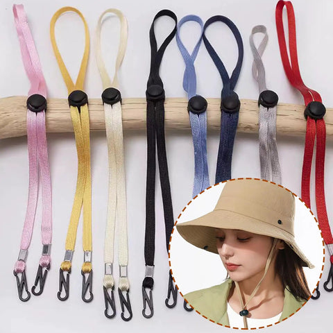 Ten Pack BabyPink Plastic Bungee Cord Locks with various colors, adjustable, for securing gear and hats.