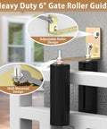 2 Pack 6 Inch Slide Gate Guide Roller With L Bracket Universal Sliding Gate Rollers Adjustable Fit For Sliding Gates Doors And Garage Doors Galvanized Steel Weather Resistant Rust Proof Hardware Kit