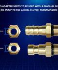 VAS6617/12 Replaceable Transmission Oil Filling Adapter for Audi VW A6 DSG 7 Speed Gearbox showing measurements