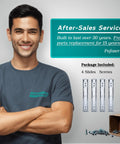 Full Extension Ball Bearing Drawer Slides 16 Inch Set including 4 slides and screws, after-sales service displayed.