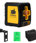 Self Leveling Laser Level 100ft Green Cross Line Two Line Laser For Construction And Picture Hanging IP54 Waterproof 360 Degree Magnetic Base Battery Included with accessories