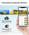 Phone displaying app of Solar Outdoor Wireless Security Camera With Twelve 500 Lumen LED Spotlights 2K 360 Degree View Color Night Vision PIR Motion Detection And Two Way Audio For Easy Install Backyard Surveillance
