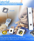 14mm Square Straight Tungsten Carbide Replacement Cutter Inserts 14mm X 14 X 2mm Pack Of 10 durability features and close-up