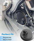 Heavy Duty Rear Hub Bearing Coupled With Abs Speed Sensor Direct Bolt On Installation For Kia Soul And Soul Ev Years 2014 To 2019 showing plug-in black ABS sensor.