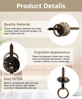 Mini Pull Ring Metal Brad Fasteners Set In Old School Bronze, shown with pull rings and detailed circles, for craft projects
