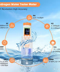 7 In 1 Hydrogen Water Tester with Digital pH TDS EC ORP Salt and Temperature Meter features and specs