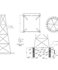 Do It Yourself Wind Turbine Water Aerator And Wind Power Generator Setup For Off Grid Living Eco Friendly Generator Kit With Step By Step Diagrams showing structural components and assembly details.