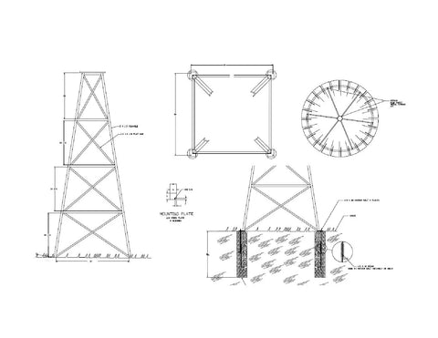 Do It Yourself Wind Turbine Water Aerator And Wind Power Generator Setup For Off Grid Living Eco Friendly Generator Kit With Step By Step Diagrams showing structural components and assembly details.