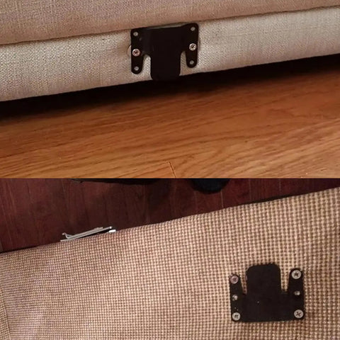 Keep Your Sectional Locked Down With Tough As Nails Metal Sofa Connector Clips Heavy Duty Couch Brackets That Stop The Slide Forever And Secure All Furniture Fast Using Included Screws For Zero Hassle