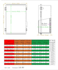 Dimensions and specifications chart for Waterproof Electrical Box IP67 Junction Box With Stainless Steel Latch Hinged Grey Cover Outdoor Project Enclosure With Wall Brackets For Easy Mounting Weatherproof Rugged Steel Build Built Tough For Harsh Environments