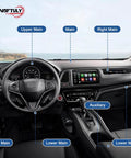 Car interior showing positions for Replacement HVAC Blend Door Actuator For Trucks And SUVs Fits 2003-2014 Silverado Suburban Tahoe Yukon Escalade H2 And More, Heater Vent Actuator, Replaces 604-112 And 15-73952, No-Fuss Plug-And-Play Install, Simple DIY Climate Control