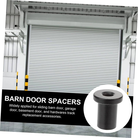Five Pack Barn Door Spacers Sliding Doors Track Connectors for Garage and Basement Hardware Replacement in use with garage door.