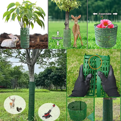 Beefed Up Tree Bark Protector Guard For Trees And Shrubs Tough Trunk Shield That Stops Animal Damage Breathable Plant Cage For Lawn Care And Orchard Deer Proof Outdoor Wrap Easy Install Garden Defense, 15x10 in PP guard