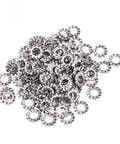 Stainless Steel External Star Washer Kit 304 Grade, 300 Pcs Metric Fastener Set With Sizes M2.5 To M12 Including M2.5 M3 M4 M5 M6 M8 M10 M12 Rust Resistant For Your Home Shop And Gear Builds displayed as a pile