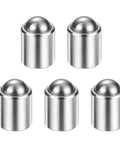5 Piece Set 8Mm X 9Mm Stainless Steel Ball Spring Plungers 40N Force No Step Positioning Latch For Cabinets Doors And Mechanical Clamps with shiny finishes.