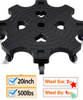 20 Inch Heavy Duty Rolling Plant Caddy With Casters For Indoor And Outdoor Use Large Plant Dolly Supports Up To 500 Lbs With 9 Wheels