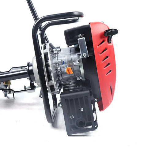 Powerful 6HP 170cc Gas Outboard Motor With Air Cooling CDI System For Inflatable Boats Kayaks And Canoes red engine close-up