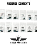 Heavy Duty 6 48 And 8 40 Combo Optics Mount Screw Kit Oval Fillister Heads showing assorted screws in bags.