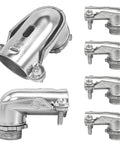 Six Pack Ninety Degree Squeeze Connectors For Three Eighths Inch AC MC FMC Flex Flexible Metal Conduit Elbow Fittings Zinc Die Cast