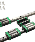Pro Grade Heavy Duty HGR20 Linear Guide Rail Kit 2200mm With Four Bearing Blocks For DIY CNC Routers Lathes And Mills on rail