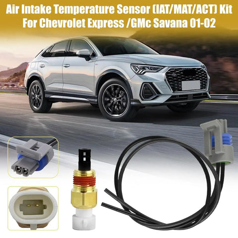 Direct Bolt On Intake Air And Coolant Temperature Sensor With Pigtail Harness For Buick Century Electra Reatta OEM 25036751 Replacement, showing sensor and wiring details.